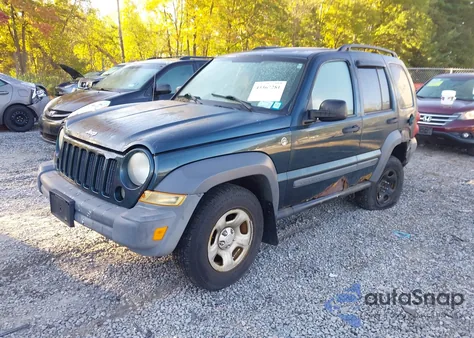2005 Jeep Liberty Sport from USA, damaged, VIN 1J4GL48K25W520492